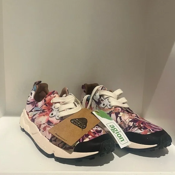 NEW Flower Mountain Pampas Women’s Sneakers Koki Taniguchi Floral- 7.5 - Picture 4 of 7